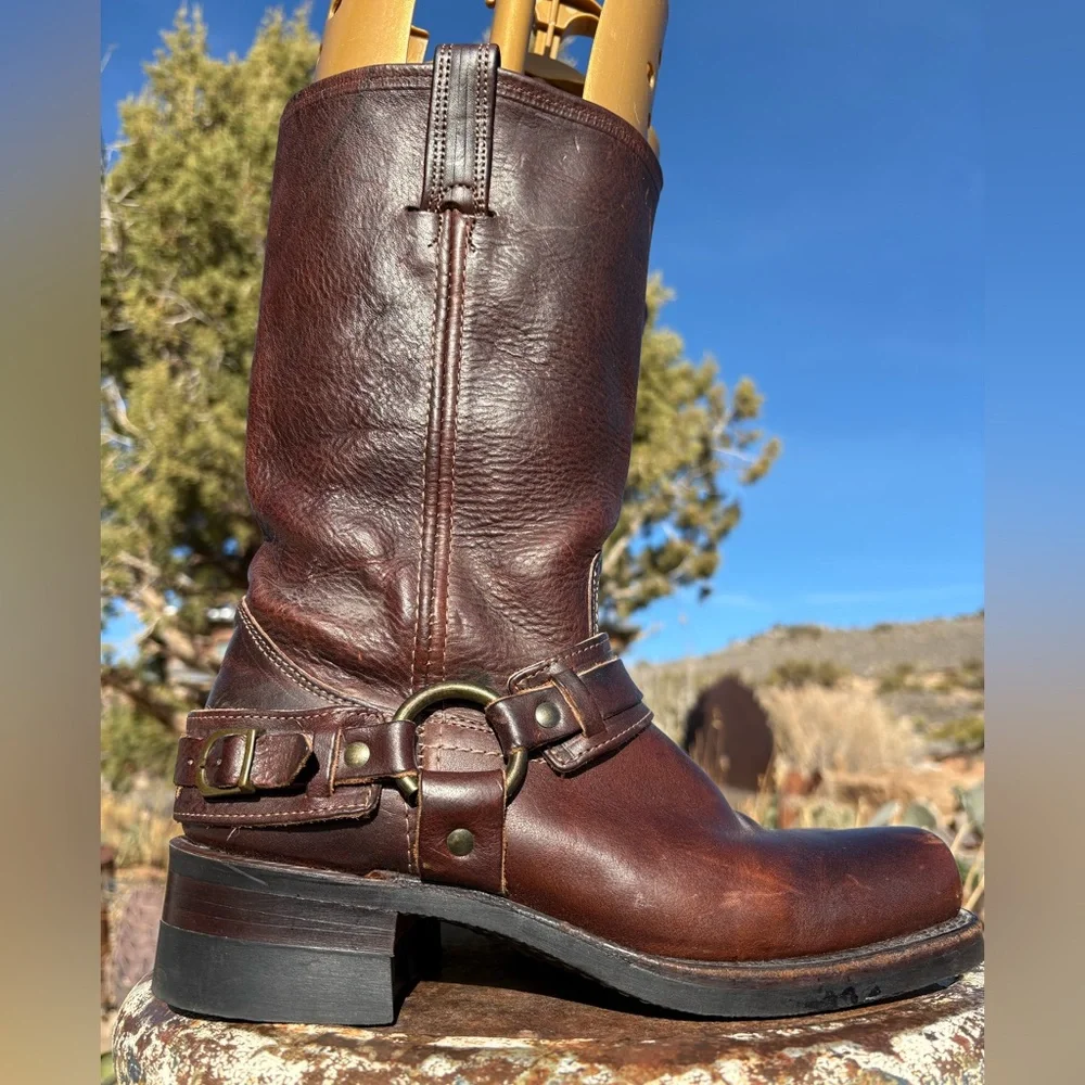 FRYE πΊπΈ Belted Harness Boots πΊπΈ - Picture 1 of 16